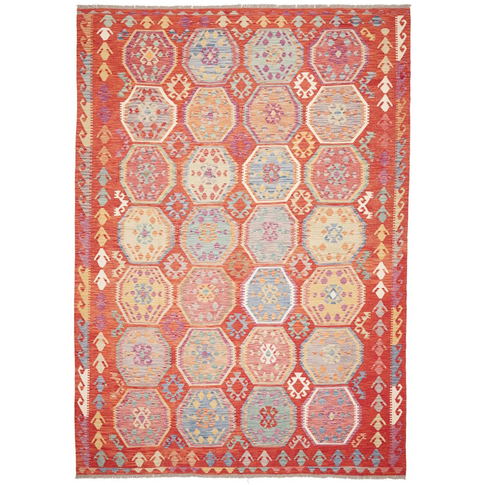 Tappeto Kilim Afghanistan marrone 252x359