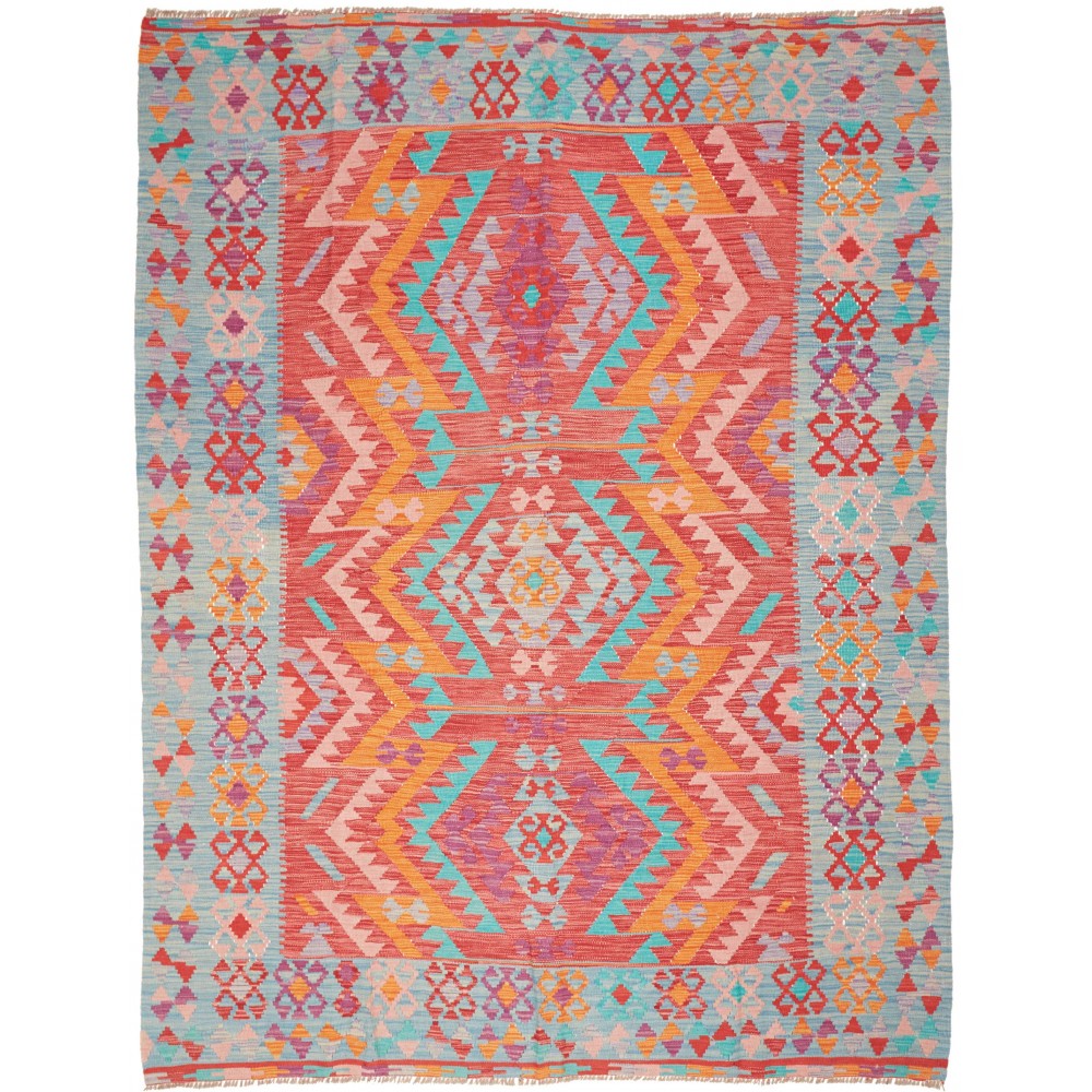 Tappeto Kilim Afghanistan marrone rosso 180x232