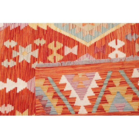 Tappeto Kilim Afghanistan arancione marrone 252x358