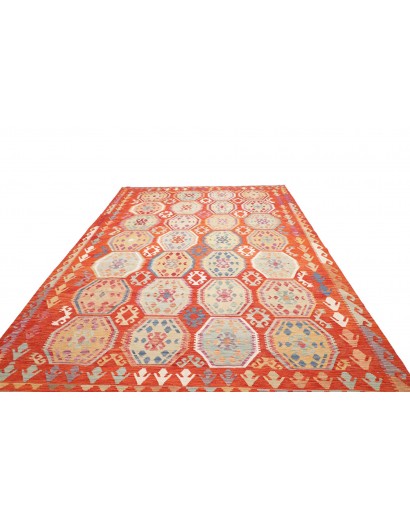 Tappeto Kilim Afghanistan marrone giallo 255x354