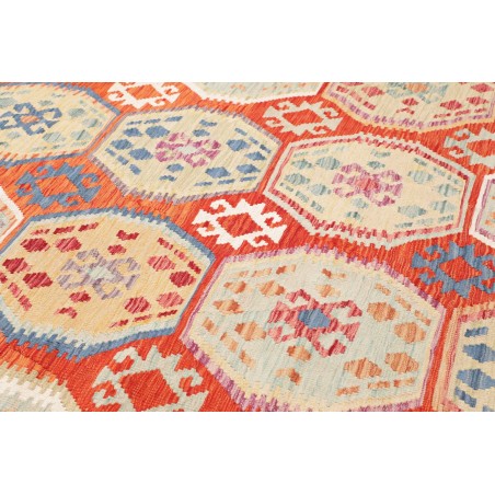 Tappeto Kilim Afghanistan marrone giallo 255x354