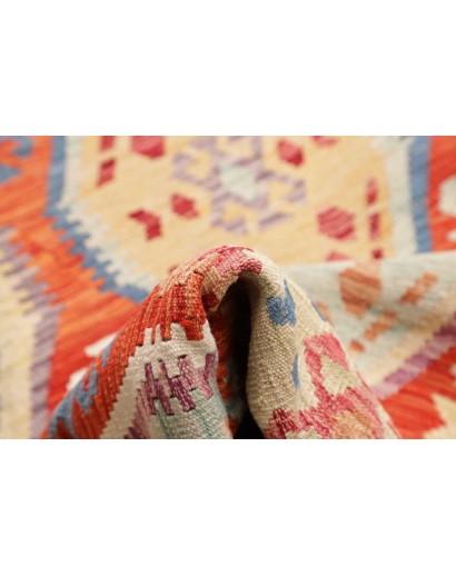 Tappeto Kilim Afghanistan marrone giallo 255x354