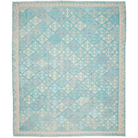 Tappeto Kilim Afghanistan beige blu 247x297