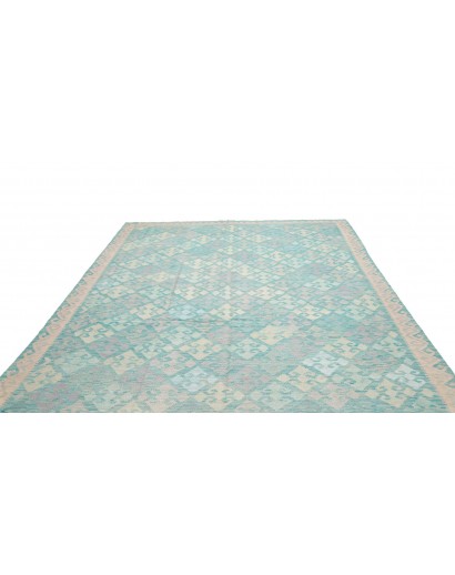 Tappeto Kilim Afghanistan beige blu 247x297