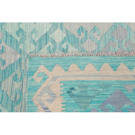 Tappeto Kilim Afghanistan beige blu 247x297