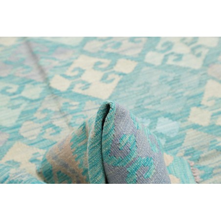 Tappeto Kilim Afghanistan beige blu 247x297