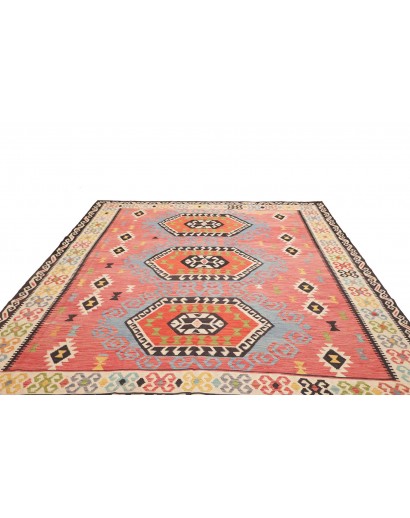 Tappeto Kilim Afghanistan marrone arancione 264x297