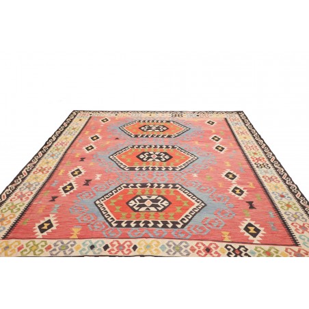 Tappeto Kilim Afghanistan marrone arancione 264x297