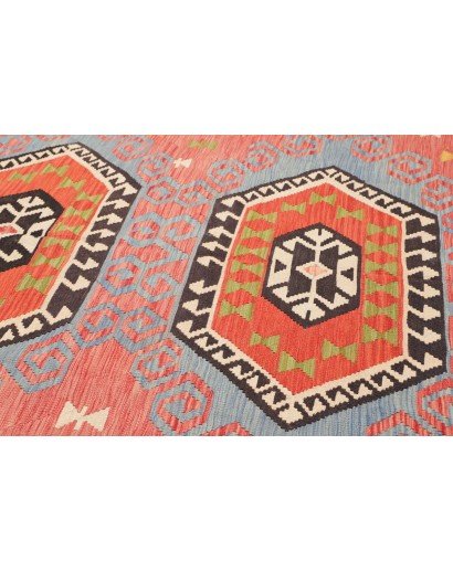 Tappeto Kilim Afghanistan marrone arancione 264x297