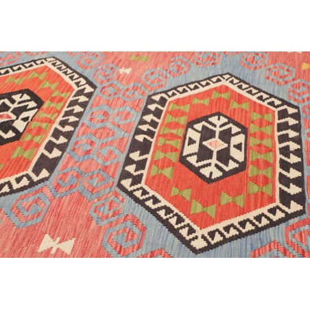 Tappeto Kilim Afghanistan marrone arancione 264x297