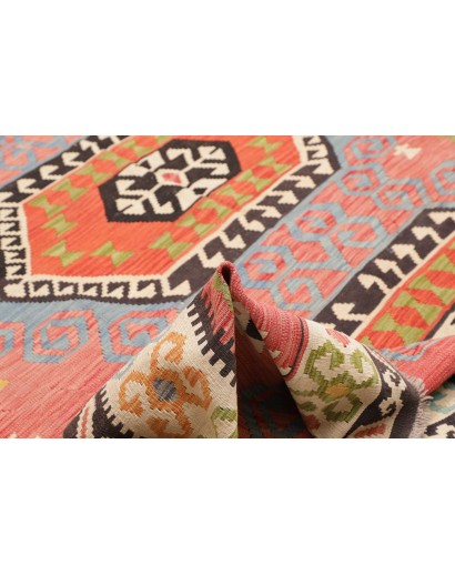 Tappeto Kilim Afghanistan marrone arancione 264x297