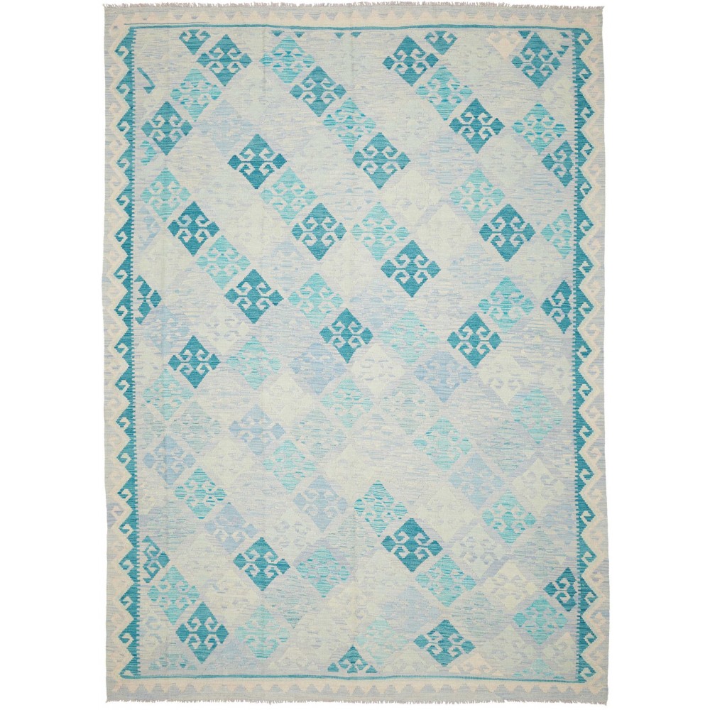 Tappeto Kilim Afghanistan beige bianco 250x349