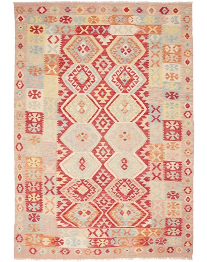 Tappeto Kilim Afghanistan giallo marrone 172x248