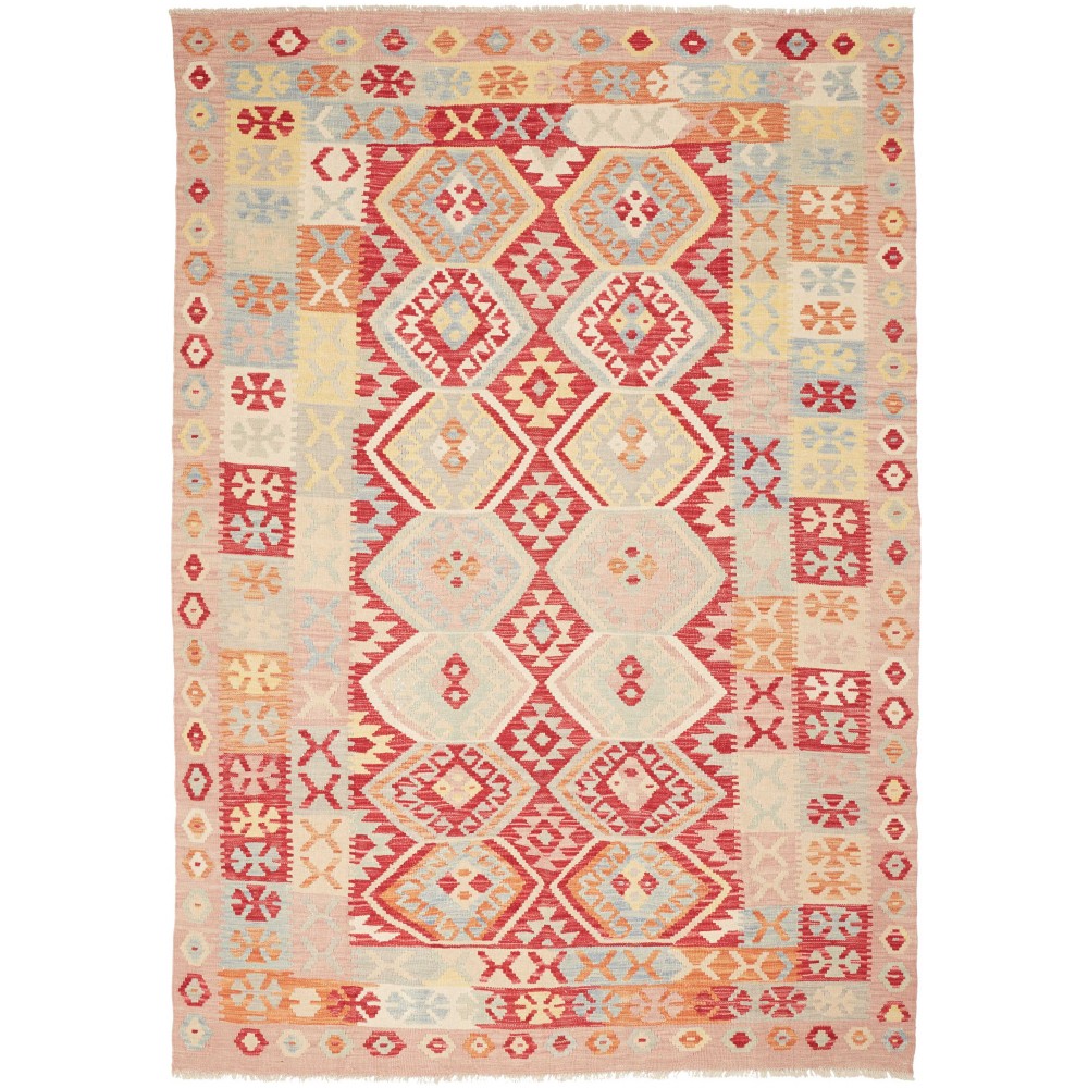Tappeto Kilim Afghanistan giallo marrone 172x248