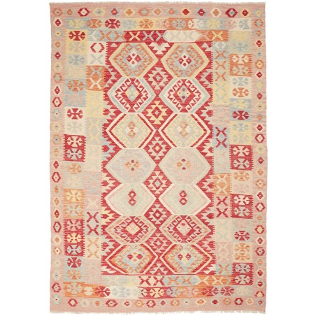 Tappeto Kilim Afghanistan giallo marrone 172x248