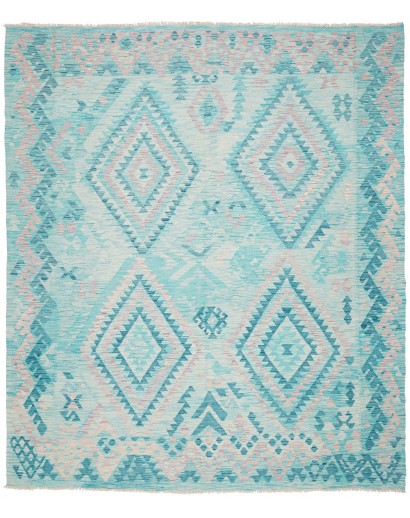 Tappeto Kilim Afghanistan beige blu 246x284