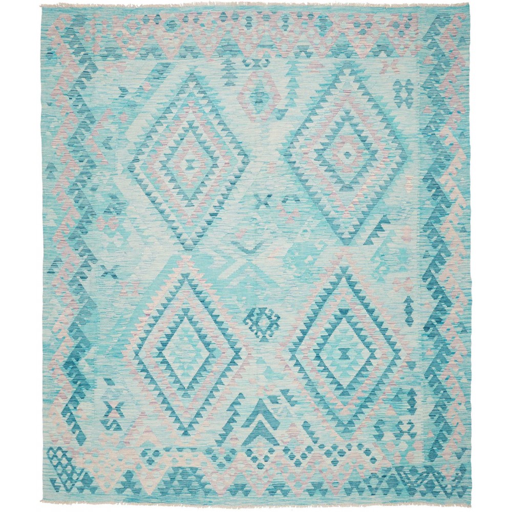 Tappeto Kilim Afghanistan beige blu 246x284
