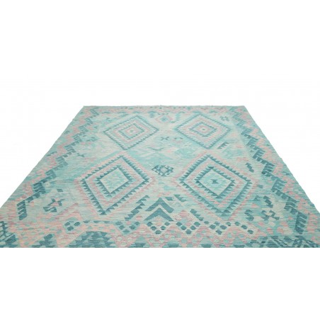 Tappeto Kilim Afghanistan beige blu 246x284