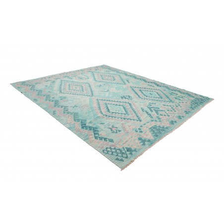 Tappeto Kilim Afghanistan beige blu 246x284