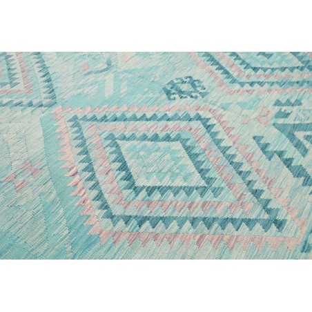 Tappeto Kilim Afghanistan beige blu 246x284