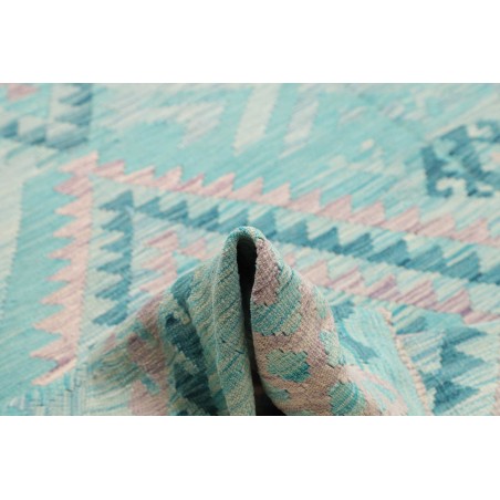 Tappeto Kilim Afghanistan beige blu 246x284
