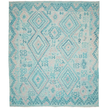 Tappeto Kilim Afghanistan beige blu 252x293