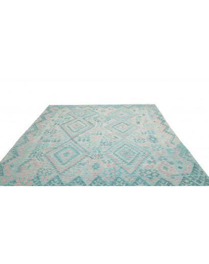 Tappeto Kilim Afghanistan beige blu 252x293