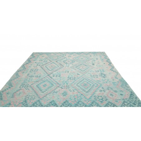 Tappeto Kilim Afghanistan beige blu 252x293