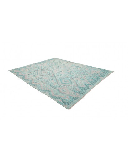 Tappeto Kilim Afghanistan beige blu 252x293