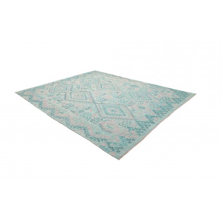 Tappeto Kilim Afghanistan beige blu 252x293