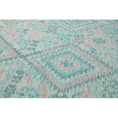Tappeto Kilim Afghanistan beige blu 252x293
