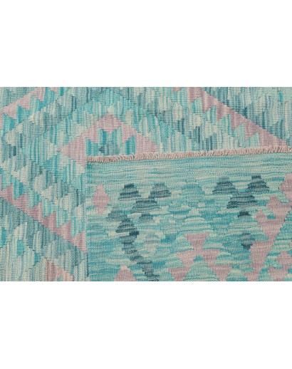 Tappeto Kilim Afghanistan beige blu 252x293