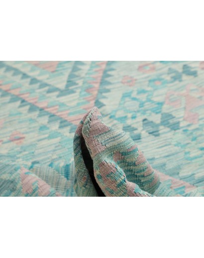 Tappeto Kilim Afghanistan beige blu 252x293