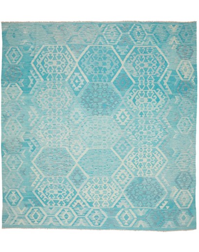Tappeto Kilim Afghanistan azzurro 270x290