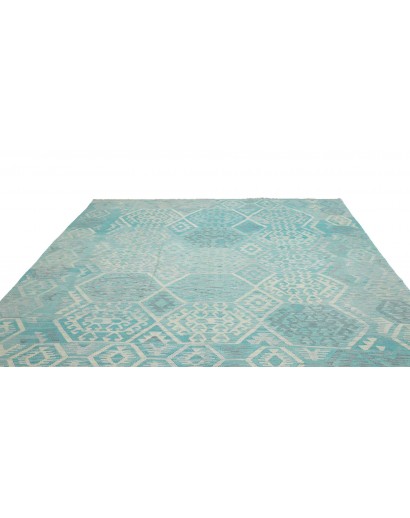 Tappeto Kilim Afghanistan azzurro 270x290