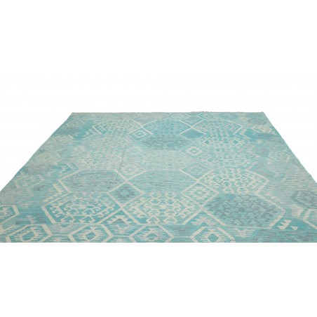 Tappeto Kilim Afghanistan azzurro 270x290