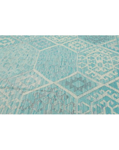 Tappeto Kilim Afghanistan azzurro 270x290