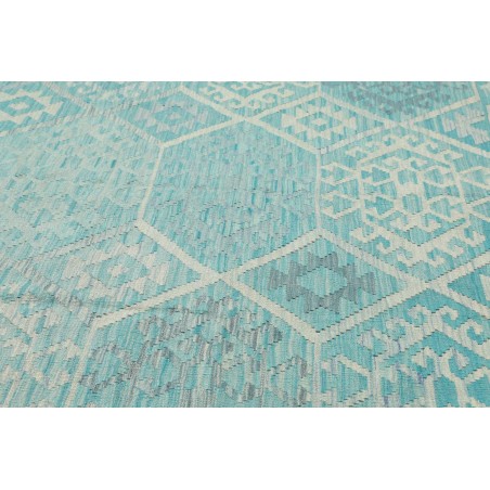 Tappeto Kilim Afghanistan azzurro 270x290