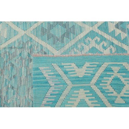 Tappeto Kilim Afghanistan azzurro 270x290