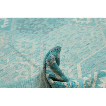 Tappeto Kilim Afghanistan azzurro 270x290