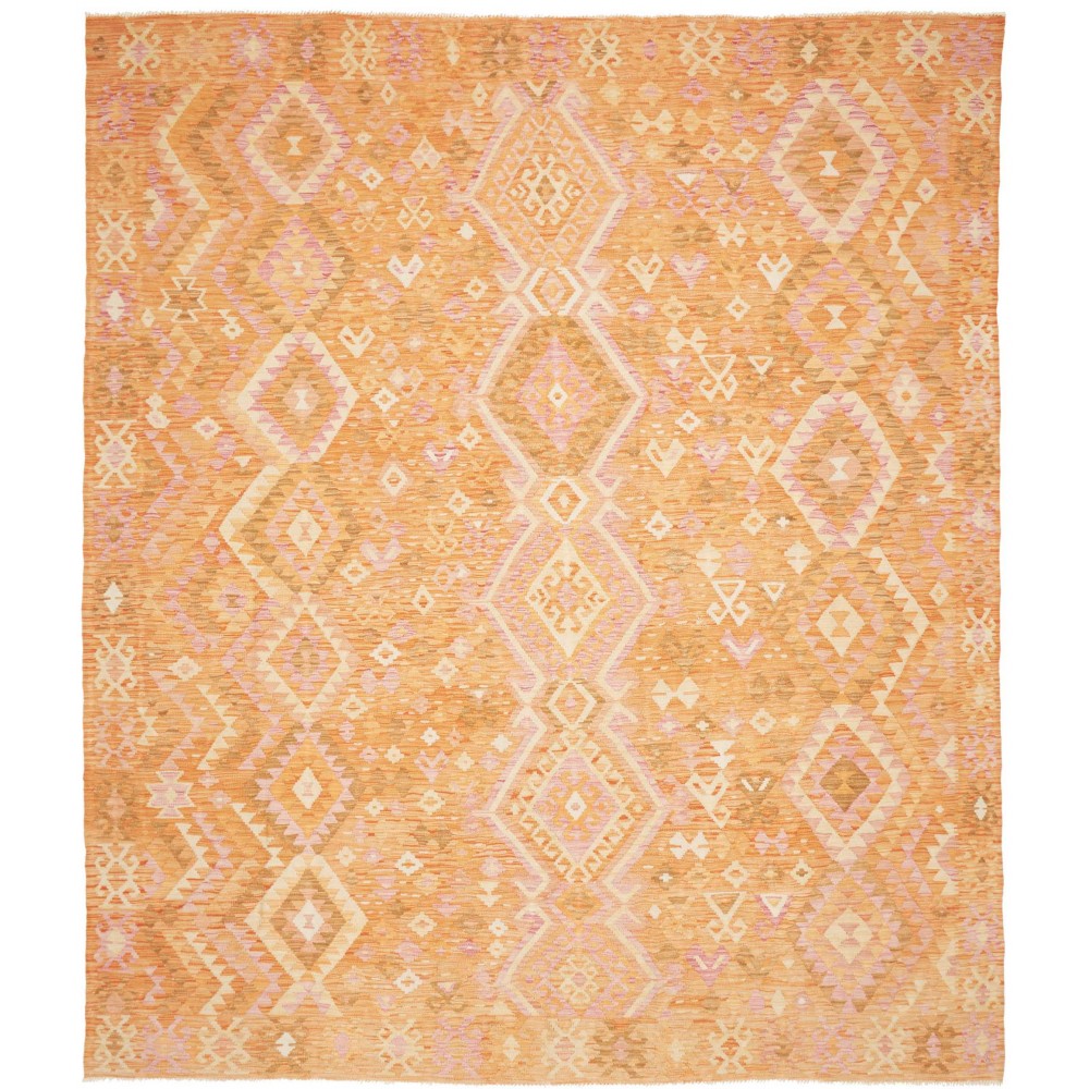 Tappeto Kilim Afghanistan marrone giallo 258x296