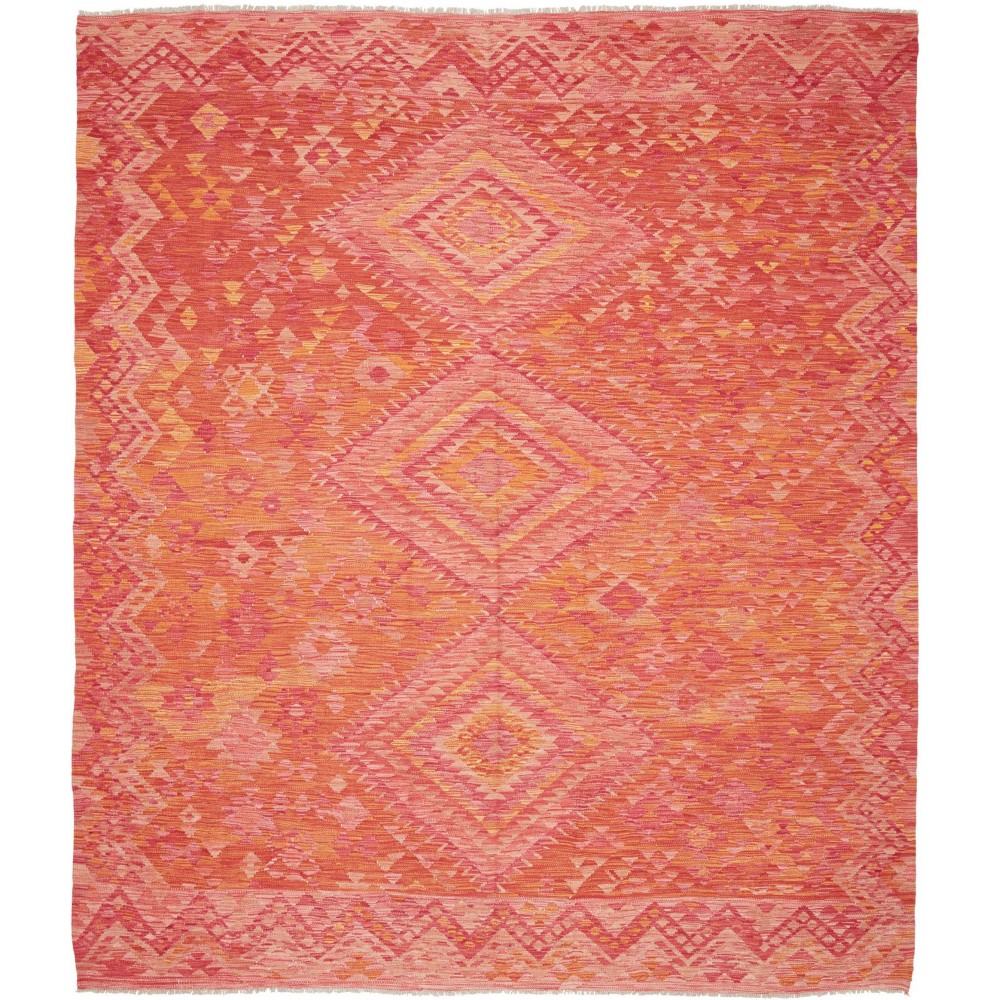 Tappeto Kilim Afghanistan arancione rosso 249x295