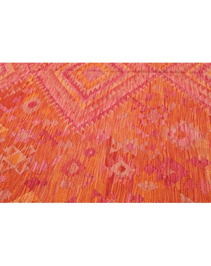 Tappeto Kilim Afghanistan arancione rosso 249x295