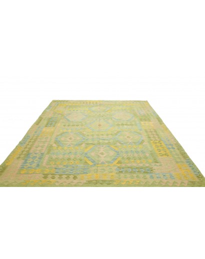 Tappeto Kilim Afghanistan marrone verde 253x292