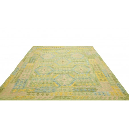 Tappeto Kilim Afghanistan marrone verde 253x292