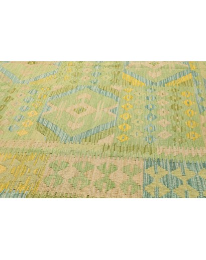 Tappeto Kilim Afghanistan marrone verde 253x292