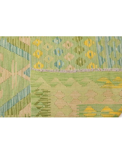 Tappeto Kilim Afghanistan marrone verde 253x292