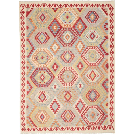 Tappeto Kilim Afghanistan beige giallo 173x235