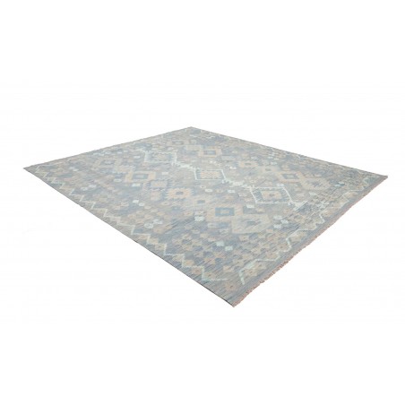 Tappeto Kilim Afghanistan azzurro grigio 252x295