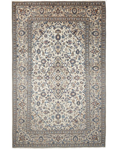 Tappeto Kashan Persia beige bianco 204x298